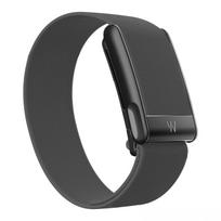 Whoop 5.0 Strap Nylon Woven Elastic Sports Replacement Band with U Shaped Metal Frame Case Letter W Buckle Superknit Wristband black