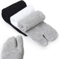 2 poros moterims ir vyrams Kimono šlepetės basutės su atskirtu pirštu Tabi Ninja Geta kojinės 2pairs balta
