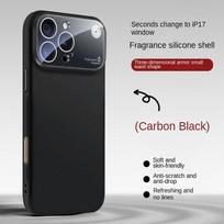 Naujas kvepiantis skysto silikono dėklas telefonui iPhone 17 Pro Max 16 15 Plus 14 13 12 11 Dangtelis Akimirksniu Paverstas į 17 seriją For iPhone 12 Pro juoda