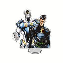 JoJo's Bizarre Adventure Acrylic Standee 15cm - Joseph/Dio Brando Anime Figure Desk Decoration Collectible Gift 15 cm gray