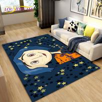 3D animacinių filmų „Coraline Area“ kilimėlis, kiliminis kilimėlis gyvenamajam kambariui, vaikų miegamojo sofa, joga, vaikų žaidimai, šliaužiantis neslidus grindų kilimėlis 40x60cm gray