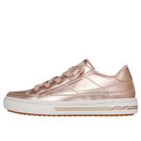 Skechers Arch Fit Leather Arcade - Glistening Gal Fashionable Versatile Trendy Comfortable Low-Top Lifestyle Casual Shoes Women sneaker 177215-RSGD 36 beige