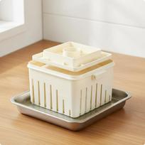 Tofu presas daugiafunkcis formavimo DIY sojų pieno varškė pradedantiesiems, mažas namų be dangčio Large - No Lid beige