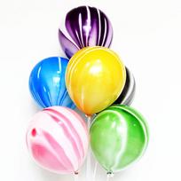 10-Inch Marble Agate Balloon for Wedding & Birthday Decorations yellow
