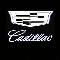 LED Lamp Shadow Projector for Cadillac Car LED Car Logo Lamp Door Shadow Light SRX XT4 XT5 XT6 ATS XTS CTS CT6 Car Accessories QD1 white