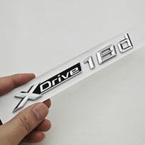 3D ABS Automobilio Galinės Bagažinės Ženklelis Šoninio Sparno Emblema Logotipas XDrive 18i Lipdukas BMW X1 F48 X Drive 18i Automobilio Išorės Aksesuarams gray