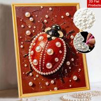 Pearl painting kit Ladybug insect handmade DIY home decoration painting 40x50