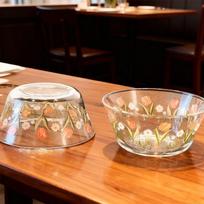 Tulip Style Large Glass Bowl for Rice, Soup, or Salad - One Piece Minimum Order brown