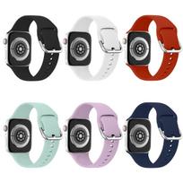 6 vnt. silikoninė apyrankė Keičiama apyrankė iWatch juostai 38/40/41/42/44/45/49/46MM Apple Watch dirželiui Ultra 11 10 9 8 7 6 5 4 3 2 1 SE juostai 42/44/45/49/S(10/11)-46MM gray