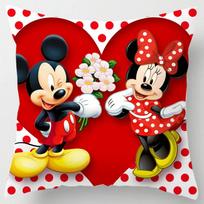 Disney Pelėnas Mikis Pelėda Mini Peliukas Pagalvės užvalkalas Anime Figūrėlė Pagalvės užvalkalas Žaislai Pagalvės užvalkalai Namų dekoracija Dovana 45x45cm 40cmx40cm black