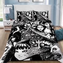 Junji Ito Tomie Manga Duvet Pillowcase Bedding Set for Boys Girls Bedroom Decoration Single Double Large Size Gift EU Single 90x200cm