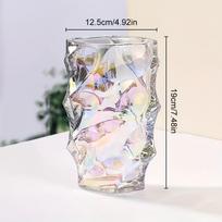 1 vnt stiklinės vazos ornamentas Vintage Premium Sense gėlių vaza Džiovintų gėlių dekoras Gėlių vaza pavasario vasaros namų dekoras