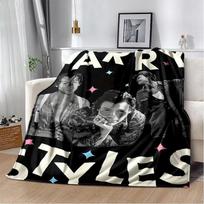 Harry Styles įkvėpta minkšta flanelinė pledas lovai, sofai, poilsiui, miegui. Puiki dovana gerbėjams. Namų dekoras 100x150cm gray