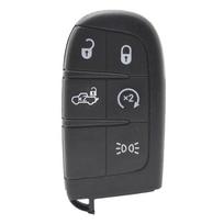 Bztopkey Smart Keyless Remote Key Blank Shell Case Diy 2/3/4/5Buttons For Fiat 500L 500X - Key Fob Cover black