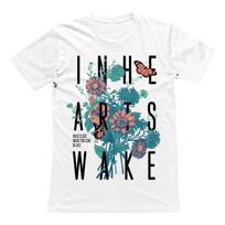 In Hearts Wake Band Black Full Size Unisex T Shirt BT886 L white