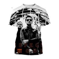 Vasaros Depeche Mode Play Angel T-shirt 3D spausdinimo atsitiktinis hip-hop gatvės stiliaus smagus šaunus trumpomis rankovėmis 5XL gray