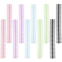 10Pcs Loose-Leaf Binder Rings Firm Plastic Detachable Book Rings for Notebook Scrapbook DIY Binding Accessories China Mainland pink
