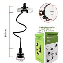 360° Universal Lazy Suction Stand for Phones and Tablets Black - Suction Cup black
