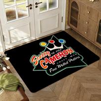 S-Scotty Logo Cameron-N Banner Gifts Floor Mat Soft Thickened Absorbent Non-Slip Bedroom Living Room Door Mat Home Flannel Rugs 40x60cm brown