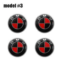 4 vnt. 56mm 60mm 65mm Automobilio stiliaus ratlankio centrinės dalies dangtelio emblemos lipdukai BMW G20 G32 G11 X3 X5 X4 X6 X7 G30 G12 F40 F30 X1 4Pcs 56mm black