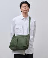 Musinsa Standard Avr Dual Pocket Messenger Bag [Khaki] Khaki/Free