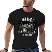 Anna Press Neil Peart The Professor The Drummer Black Long Sleeve Sweat Love T-Shirt Basic Casu M black
