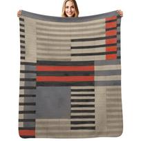 Anni Albers Rug 1925 Throw Blanket Soft Breathable Blanket for Night Sleeping 100cm*150cm