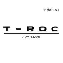 Car Decor 3D ABS Chrome Car Trunk Emblem Badge Sticker For Volkswagen TROC T-ROC Logo Auto Accessories