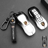 Cinko lydinio automobilio nuotolinio valdymo pultelio dangtelis dėklas Korpuso apsauga Porsche Panamera Carman Macann Bobst Cayenne 911 981 991 970 996 black