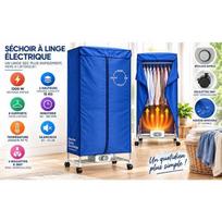 Heated Electric Clothes Dryer, Wardrobe, Indoor Drying, 2-Tier Clothes Rack 15 kg, 6 Bars, Hangers, Cover, Timer