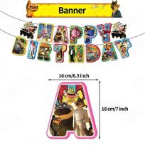 The Bad Guys Theme Party Decorations Balloon Set Baby Party Supplies Banner Cake Toppers For Kids Birthday Party Decor The Bad Guys yellow