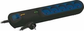 Lestar LF 2001A Surge Protector Power Strip, 3 Outlets, 5m, black