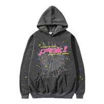 Unisex Hip Hop Raidės 555555 Hoodis - Madingas Pavasario/Rudens Džemperis Poroms L tamsiai pilka spalva