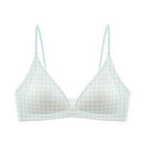 Merginų vasariniai ploni seksualūs apatiniai su plonu petnešėle, patogiais trikampiais kaušeliais, pralaidūs orui, nepaliekantys žymių 34/75AB white