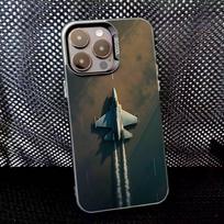 Kovinių lėktuvų pakilimas Telefono dėklas iPhone 16,15,14,13,12,11,8,7,Pro,Max,Plus,Mini,XS,SE Anti-drop Juodas Matinis Kietas iPhone16se4