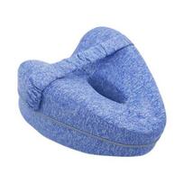 Leg Knee Pillow Memory Foam Leg Pillow with Elastic Strap Ergonomic Knee Cushion with Washable Cover for Side Sleepers Soothing Pain Relief CDN mėlyna
