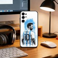Lionel Messi Phone Case Black Silicone Soft For Samsung S25,S24,S21,S22,S23,S30,Ultra,S20,Plus,Fe,Lite Samsung S20plus5G white