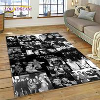 3D Naujausias The Vampire Diaries Damono Salvatore Kilimas Svetainės Miegamojo Namų Dekoras, Neslystanti Dekoracija Sofai Durų Kilimėlis 40x60cm( 15x23in ) black