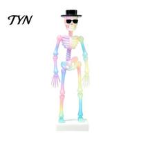 Air Pump Powered Tank Decoration Dancing Skeleton Aquarium Bubbler, Glow-in-The-Dark with Driven Moving Novelty Figurine Action, B white