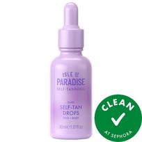 Isle of Paradise Self-Tanning Face Drops, No. 01 Dark 1.01 oz / 30 mL white