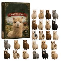 2D akrilinis atgalinės atskaitos kalendorius - miela stalo puošmena namams ir One Size beige