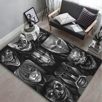 A Attack On T titan Carpet Rug Art for Room Decor Home Bedroom Sofa Gift Kids Area Rug Non slip Floor Mat Birthday Present Gifts 40cm x 60cm gray