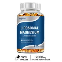 Buporai Liposominis Magnio L-Treonatas 2000mg Minkštos Kapsulės 120vnt — Kaulų Palaikymas, Mineralinė Mityba, Kasdienė Gerovė 120*2