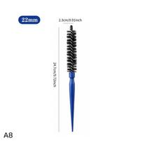 Mini Twist Round Hair Curling Brush 1/2Pcs 16mm/22mm Heat Resistant Salon Grade for Travel Gift Daily Hair Styling Women A7 black