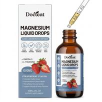 Magnio lašai skysti (1000 mg kompleksas) su L-teaninu ir Omega-3 – Natūralus braškių skonis (60ml / 2 Fl. Ozas) 1pack