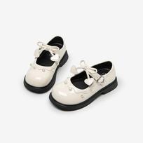 Youth style shoes Girls Mary Jane Shoes Soft Sole Black PU Princess School Style Slip-On Kids Ages 4-16 EU 35 balta