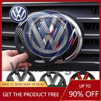 Emblems For VW Volkswagen Car Sticker Car Front Radiator Grille Badge Cover Rear Trunk Lid Sticker For VW GTI Polo Golf MK6 MK7 2017-19 Passat B8 gray