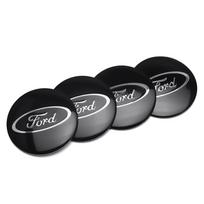 4pcs 56mm Car Wheel Center Cover Hub Caps Badge MN16 Stickers For Ford Focus Fiesta EcoSport Escort Ranger Fusion Mondeo Mustang gray