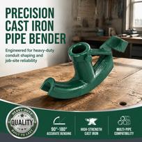 Cast Iron Construction Manual Tube Former Labor-Saving Design Tube Bending Former  Workshop Use ST-3/4 black