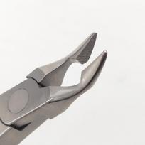 Dantų ortodontinė Weingart replė, užpakalinė replė Vielos lenkimo formavimo žnyplė Odontologo įrankis Nerūdijantis plienas Dantytas antgalis 1 piece gray